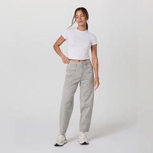 VUORI Anza Twill Pant in Talc